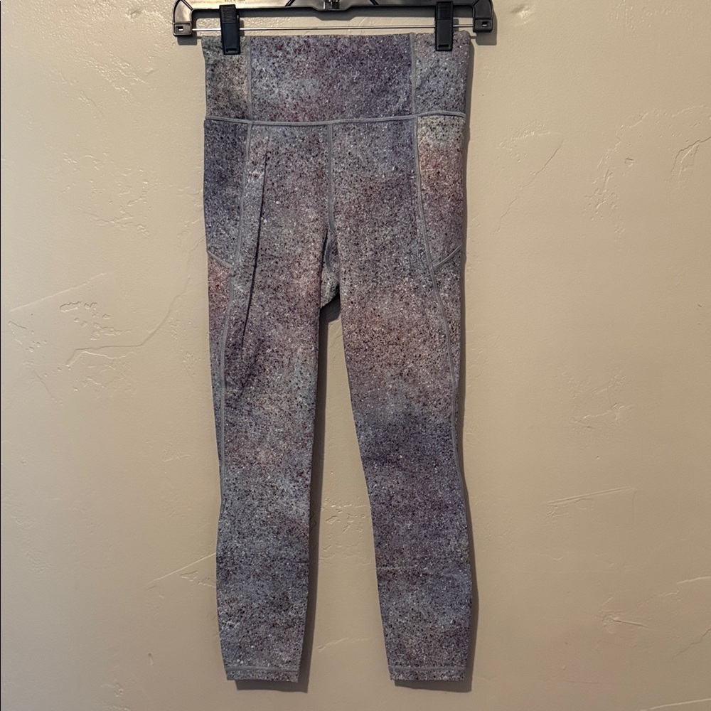 Lululemon Athletica Purple and Gray Leggings 4